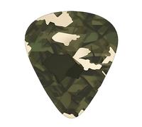 Army camouflage Wear-resistant guitar picks, thin, medium, heavy, 12 pieces of guitar picks, suitable for guitar, bass, electric guitar, ukulele,