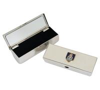 Army Catering Corps Metal Lipstick Case with Mirror Silver Personalised Engraving Gift ME45