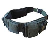 Army Combat Military Utility Belt Cargo Travel Bum Bag - Black Or Green (Olive Green)