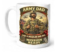 Army Dad Like a Regular Dad But Mission Ready Military Gift Mug
