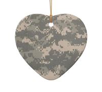 Army Digital Camouflage Christmas Ceramic Ornaments Decor For Room Home,Gifts, Farmhouse Christmas Tree Haning