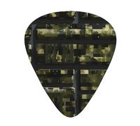 Army Digital Camouflage print Celluloid Guitar Plectrums for Acoustic Guitar Bass,Guitar Picks with Organizer Box