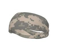 Army Digital Camouflage Print Comfortable Sports Sweatband For Men Women Stretchy Breathable For Running Yoga