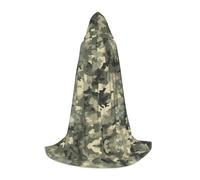 Army Digital Camouflage Print Medieval Cloak Wizard Robe Cloak With Hood Renaissance Cape Halloween Costume Cosplay Prop