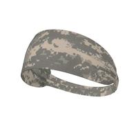 Army Digital Camouflage Print Non-Slip Elastic Running Headband, Sweat Absorbing Stretchy Hair Bands For Gym Yoga, Soft Skin-Friendly Foldable Workout Headband