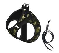 Army Digital Camouflage Print Pet Vest Harnesses Leash Set Reflective Puppy Vest Dogs Walking Training Dog Harness
