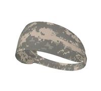 Army Digital Camouflage Print Ultra-Soft Elastic Headband Sports Breathable Running Headwear for Gym Hiking