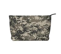 Army Digital Camouflage Printed Makeup Bag Corduroy Travel Cosmetic Bags Cosmetic Case Toiletry Bag Organizer for Women Mom Girls