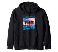 Army Engineer Blueprints Of Freedom Defenders Zip Hoodie