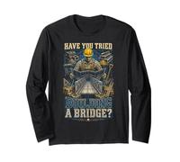 Army Engineer Combat Engineers Building A Bridge Long Sleeve T-Shirt