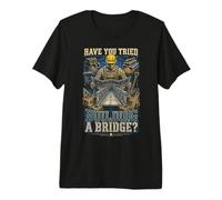 Army Engineer Combat Engineers Building A Bridge Premium T-Shirt