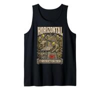 Army Engineer Combat Engineers Horizontal Construction Crew Tank Top