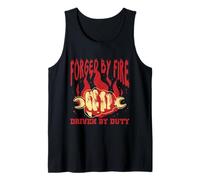 Army Engineer Forget by Fire Driven by Duty Tank Top