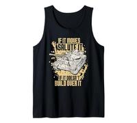 Army Engineer If It Moves Salute It Build Over It Tank Top