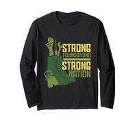 Army Engineer Strong Fundation Strong Nation Long Sleeve T-Shirt