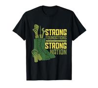 Army Engineer Strong Fundation Strong Nation T-Shirt