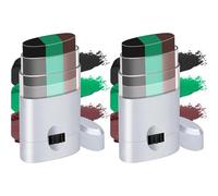 Army Face Paint 2Pcs,Green Face Paint,3 Color Face Paint Sticks,Long Lasting Hunting Accessories,Military Paintball Activities Camo War Paint Halloween Accessories