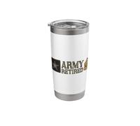 Army First Sergeant (1SG) Retired Camo Stainless Steel Insulated Tumbler