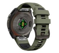 (Army Green Black, QuickFit 26mm) 1:1 Fenix8 Watch Band For Garmin Fenix 8 47mm 51mm E 7 7X 6 6X 5 5X/Epix Pro/Enduro 3 QuickFit 22mm 26mm Silicone Strap Bracelet