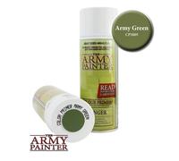 The Army Painter, Base Primer Army Green, 400 mL Acrylic Spray Primer, Spray Paint Basecoat for Miniature Priming, Tabletop Roleplaying, Boardgames, and Wargames Miniature Modellin