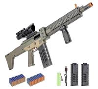 (Army green) Realistic Toy Gun For Nerf Guns Darts Automatic Sniper Rifle With Scop