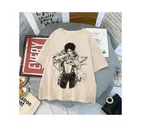 (army green, S) Japanese Anime T-shirt Summer Harajuku T-shirt for Men Attack on Titan Levi Ackerman Eye Tees Men Short Sleeve O-neck Women Tops
