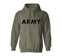 Army Hooded Sweatshirt in Military Green - green - XL