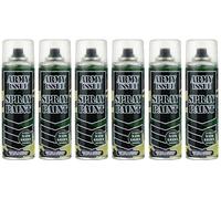 Army Issue No.8 Nato Green Jungle Fishing Camouflage Combat Spray Paint 250ml (6)