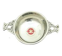 Army "Lest We Forget" Pewter Knot Band Quaich Bowl Scottish Quaich ME59