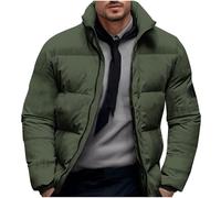 Army Lime Green Coats for Mens Fall Winter Long Sleeve Lounge Ripped Distressed Plain Puffer Jackets Outerwear Man 2025 Clothing Country Concert 3XL