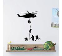 Army Men Military Soldiers Helicopter Wall Decorations Window Stickers Wall Decor Wall Stickers Wall Art Wall Decals Stickers Wall Decal Decals Mural Décor Diy Deco Removable Wall Decals Colorful Stickers