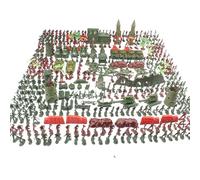 Army Men Playset - 48Pc Troopers Pack, Assorted Battle Stances | Educational War Figure Toys for Birthday Parties Kids Ages 3 8 Classroom Pretend Combat Games Learning Rewards Set Bundle