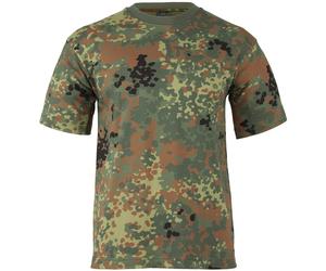 Army Mens Top Combat T-Shirt Military Tee BW Flecktarn German Camouflage S-3XL