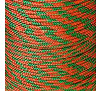 Army Military Paracord Reel 3mm Basha Tent Bivi Camping Guy Rope Para Cord (Olive Green/Orange, 50ft)