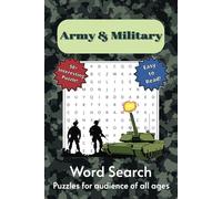 Army & Military Word Search Puzzle Book: Word Searches with Easy to Read Print about Army terms | 6x9 inches, 110 Pages | 50+ Puzzles ... Gift for Calming, Holidays, and Pass Times.