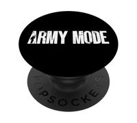 Army Mode Military Style Mindset Typography Graphic Design PopSockets Adhesive PopGrip