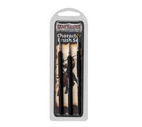 The Army Painter GameMaster Character Brush Set - 3 Essential Model Paint Brushes: 1 Detail Paint Brush, 1 Monstrous Brush and 1 Dry Brush. A Paint Brush Set For Warhammer 40k or DnD Miniature Paint
