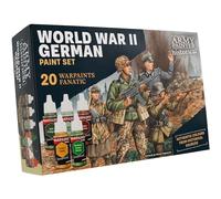 The Army Painter - WWII German Paint Set - 20x18ml, 14 Acrylics 4 Washes 1 Effect 1 Metallic
