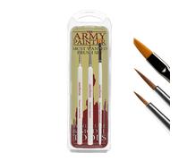 The Army Painter, Most Wanted Brush Set, Miniature Brush Set with 3 Wargamer Brushes: Small Dry Brush, Layering & Insane Detail - Quality Detail Brush Set