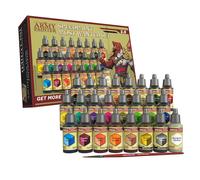 The Army Painter, Speedpaint 2.0, Most Wanted Paint Set, 24 x 18ml Speedpaints incl. 2 metallics, 1 medium & 1 Free Brush For miniature and model painting