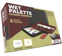 The Army Painter Wet Palette for Acrylic Painting & Hydro Pack Paper Palette Bundle -Premium Wet Palette for Miniatures with 100 Palette Paper Sheets & 4 Wet Palette Sponges -Painting Palette with Lid