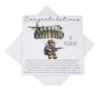 Army Passing Out Card, Paratrooper Congratulations Card with Poem Verse, Parachute Regiment