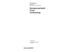 Army Regulation AR 215-4 Morale, Welfare, and Recreation: Nonappropriated Fund Contracting August 2026