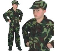 ARMY SOLDIER BOY'S Costume - KIDS COSTUME SIZES: M (AGES 7-9 YRS)