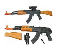 Army Special Force AK-47 Assault Rifle Toy Gun - Light Sound Vibration