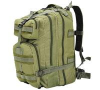 vidaXL Army-Style Backpack 50L Olive Green Travel Hiking Camping Rucksack Bag