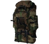 Army-Style Backpack Rucksack Travel Hiking Camping Bag XXL 100 L Camouflage