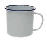 Army Style Enamel Mug, White, 300ml, Vintage Retro Military Classic, Durable Lightweight, for Camping Hiking Outdoor Use
