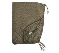 Army Style Poncho Liner Quilted Travel Car Blanket Sleeping Bag Ripstop Olive