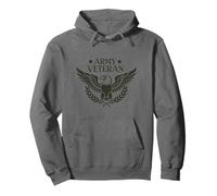 Army Veteran Patriotic Eagle Soldiers Veterans US Army Pullover Hoodie